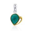 Classy Silver Amazonite Pendant, image 