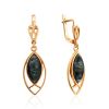 Ultra Feminine Gilded Silver Seraphinite Earrings, image 