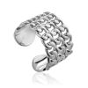 Chain Mail Motif Sterling Silver Adjustable Ring The ICONIC, Ring Size: Adjustable, image 