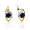 Adorable Silver Lapis Lazuli Earrings, image 