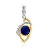 Adorable Silver Lapis Lazuli Pendant, image 