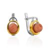 Bright Silver Coral Earrings, image 