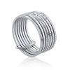 Trendy Multi Band Silver Ring The ICONIC, Ring Size: 5.5 / 16, image 