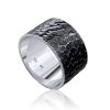 Scale Motif Silver Band Ring, Ring Size: 5.5 / 16, image 