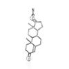 Silver Testosterone Molecule Pendant Hippocrates, image 