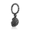 Blackened Silver Brain Pendant Hippocrates, image 