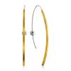 Bicolor Gilded Silver Hook Threader Earrings The Silk, image 