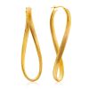 Sculptural Design Gilded Silver Hoop Earrings The Silk, image 