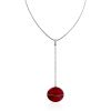 Stunning Geometric Design Silver Amber Necklace The Sangria, image 