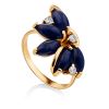 Refined Gilded Silver Star Sapphire Ring, Ring Size: 8 / 18, image 