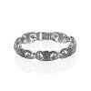 Gorgeous Silver Marcasite Bracelet The Lace, Length: 16, image 