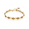 Classy Gilded Silver Citrine Bracelet, image 