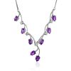 Gorgeous Silver Amethyst Necklace, image 
