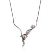 Classy Silver Pearl Necklace, image 