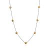 Chic Bicolor Gilded Silver Chain Necklace The Sparkling, image 