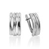 Glossy Silver Earrings, image 