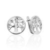 Tree Of Life Motif Silver Earrings The Enigma, image 