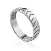 Tire Motif Silver Ring, Ring Size: 5.5 / 16, image 