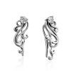 Refined Silver Climber Earrings, image 