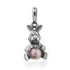 Silver Pearl Rabbit-Like Pendant, image 
