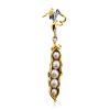Pea Pod Silver Pearl Pendant, image 