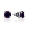 Chic Violet Crystal Stud Earrings, image 