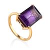 Ultra Stylish Baguette Cut Amethyst Ring, Ring Size: 9 / 19, image 