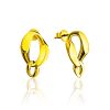 Chic Gilded Silver Chain Stud Dangles The ICONIC, image 