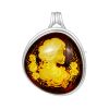 Lemon Amber Cameo Brooch In Sterling Silver The Nymph, image 