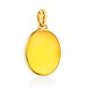 Amazing Gilded Silver Amber Pendant The Palazzo, image 