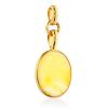 Luminous Gilded Silver Amber Pendant The Palazzo, image 