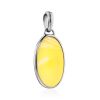 Stylish Silver Amber Pendant The  Palazzo, image 