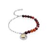 Boho Style Silver Amber Bracelet The Palazzo, image 