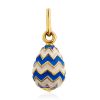 Playful Design Gilded Silver Enamel Egg Pendant The Romanov, image 