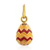 Two Tone Gilded Silver Enamel Egg Shaped Pendant The Romanov, image 