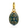 Classy Gilded Silver Enamel Egg Pendant The Romanov, image 