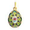 Gilded Silver Green Enamel Egg Pendant The Romanov, image 