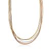Trendy Multi-Strand Gilded Silver Necklace The Silk, image 