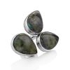 Fabulous Silver Labradorite Ring The Bella Terra, Ring Size: Adjustable, image 