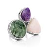 Multi Stone Cluster Ring The Bella Terra, Ring Size: Adjustable, image 