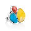 Flamboyant Multi Stone Cocktail Ring The Bella Terra, Ring Size: Adjustable, image 