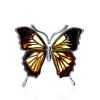 Luminous Butterfly-Like Amber Brooch, image 