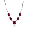Red Amber Statement Necklace The Sangria, image 