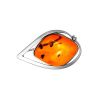 Whimsical Silver Amber Brooch The Rialto, image 