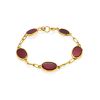 Classy Red Amber Chain Bracelet The Sangria, image 