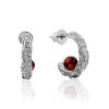 Boho Style Silver Amber Earrings The Palazzo, image 