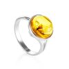 Classy Amber With Fossil Insect Ring The Clio, Ring Size: Adjustable, image 