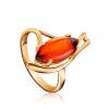 Cognac Amber Golden Ring, Ring Size: 6.5 / 17, image 