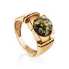 Luminous Amber Golden Ring The Rondo, Ring Size: 6.5 / 17, image 