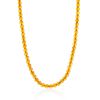 Iridescent Amber Beaded Necklace, Length: 44, image 